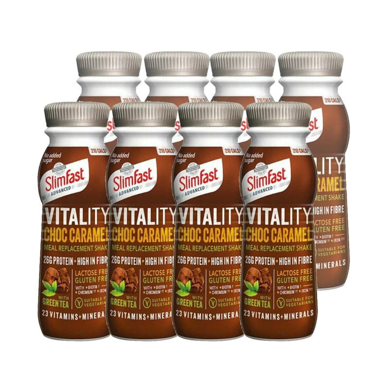 SlimFast Advanced Vitality High Protein Meal Replacement Ready-to-Drink Shake Choc Caramel Fusion 275 ml-1支-Suchprice® 優價網