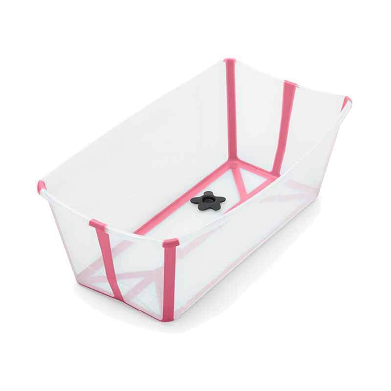 Stokke Flexi Bath 摺疊式浴盤-Transparent Pink-Suchprice® 優價網
