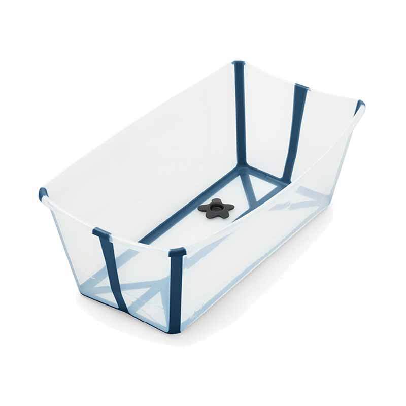 Stokke Flexi Bath 摺疊式浴盤-Trasnparent Blue-Suchprice® 優價網