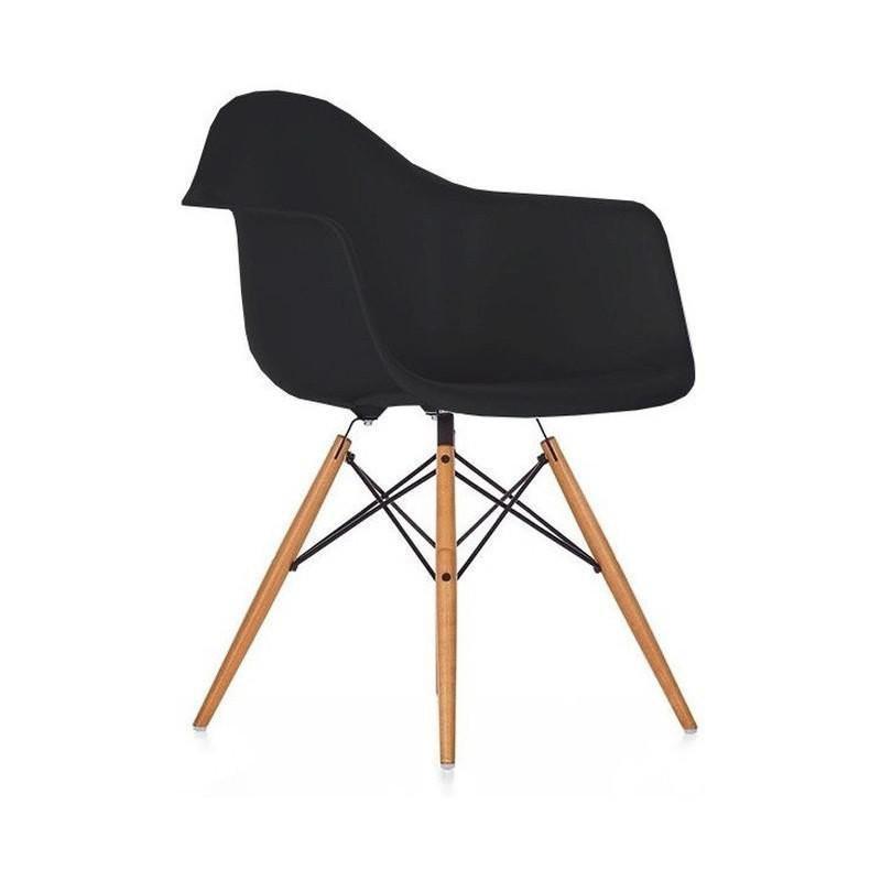 Suchprice® 優價網 A02 扶手木腳餐椅-黑色 Black-1張-Suchprice® 優價網