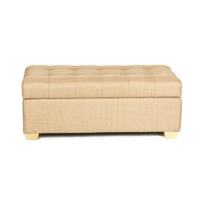 Suchprice® 優價網 W01 木製布藝儲物凳/腳凳-米白色 White-大-Suchprice® 優價網
