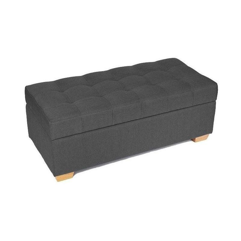 Suchprice® 優價網 W01 木製布藝儲物凳/腳凳-深灰色 Grey-大-Suchprice® 優價網
