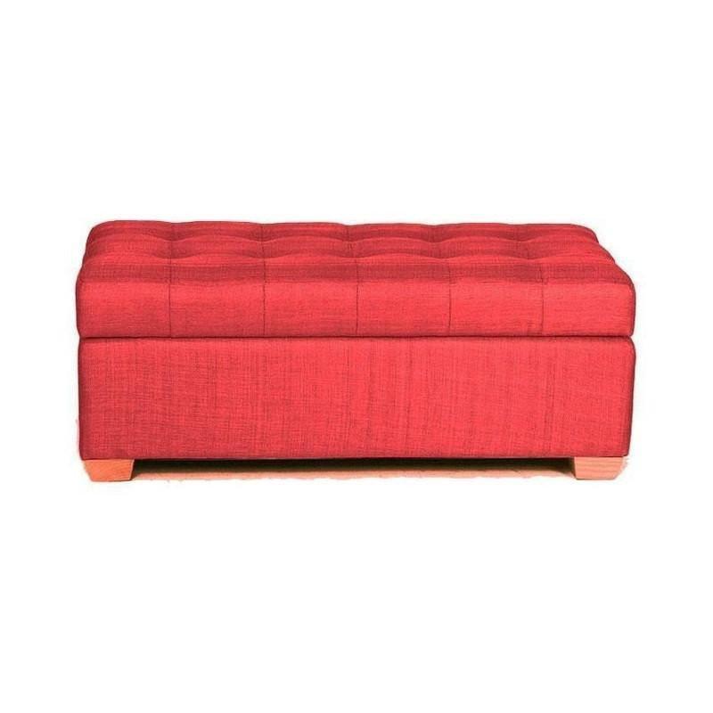 Suchprice® 優價網 W01 木製布藝儲物凳/腳凳-紅色 Red-大-Suchprice® 優價網