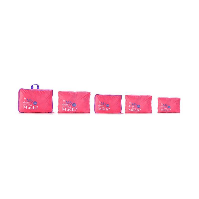 Suchprice® 優價網 旅行收納袋5件套-粉紅色-Suchprice® 優價網