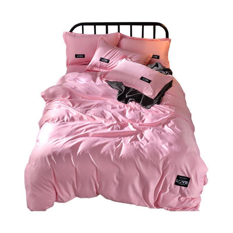 Suchprice® 優價網 Q02 床上四件套 床笠款-粉紅色 Pink-Suchprice® 優價網