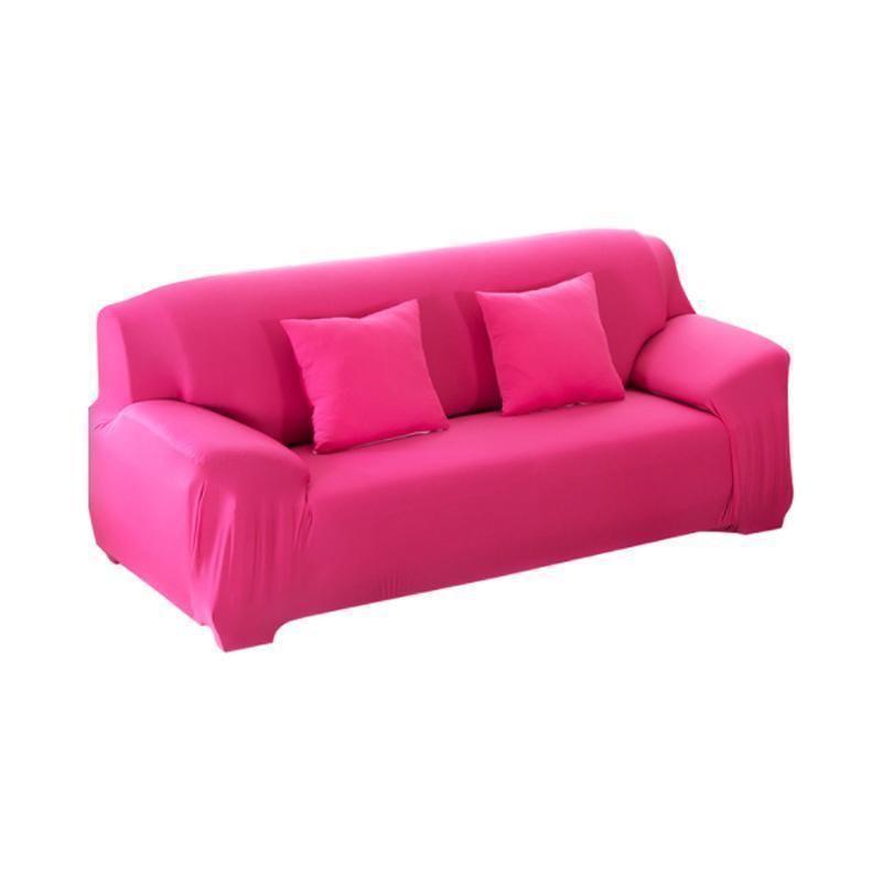 Suchprice® 優價網 彈性梳化套-粉紅色 Pink-雙座位-Suchprice® 優價網