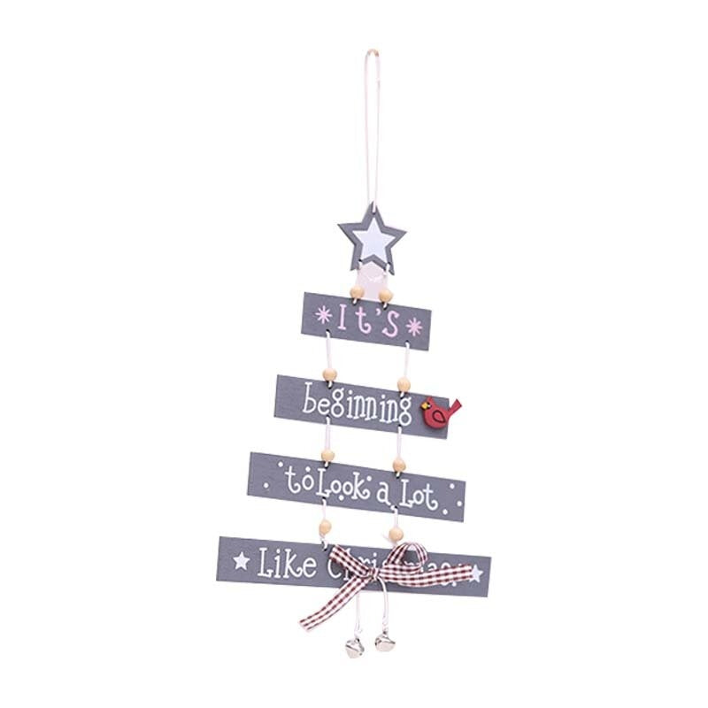 Suchprice® 優價網 聖誕節木質裝飾掛飾 聖誕節日裝飾-Grey-Suchprice® 優價網