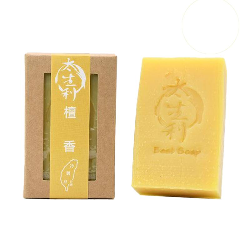 太生利 檀香皂 台灣冷製手工皂 舒壓靜心 100g（附送起泡袋1個）-1件-Suchprice® 優價網
