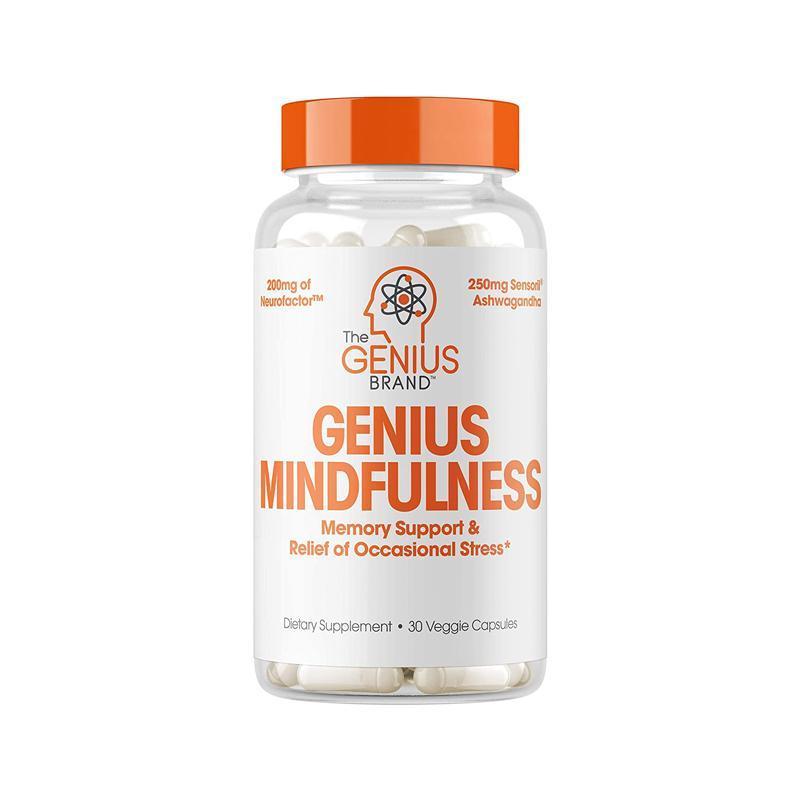 The Genius Brand Genius Mindfulness 30 Veggie Capsules-Suchprice® 優價網