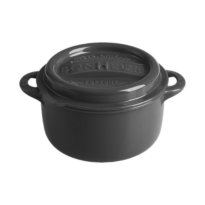 YAMADA 仿琺瑯鍋塑膠保鮮盒 食物盒-Round 550ml-Grey-Suchprice® 優價網