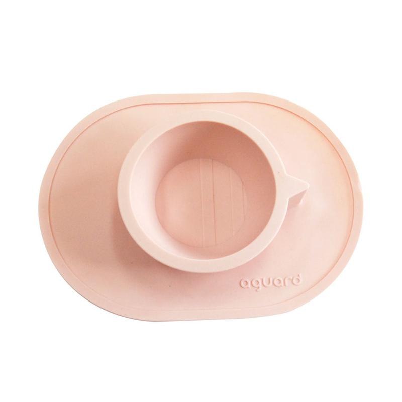 aguard 兒童矽膠吸盤餐碟 4個月以上-粉紅色 Pink-Suchprice® 優價網