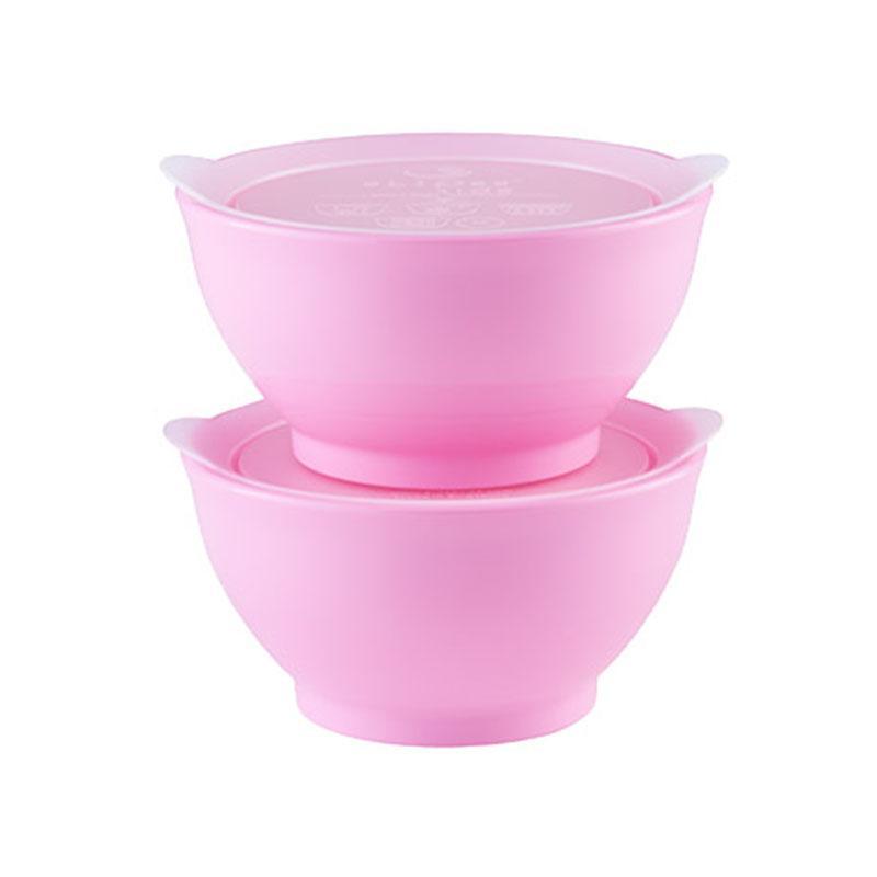 eLipse Bowl 第一階段 8安士有蓋膠碗 2個裝-粉紅色-Suchprice® 優價網