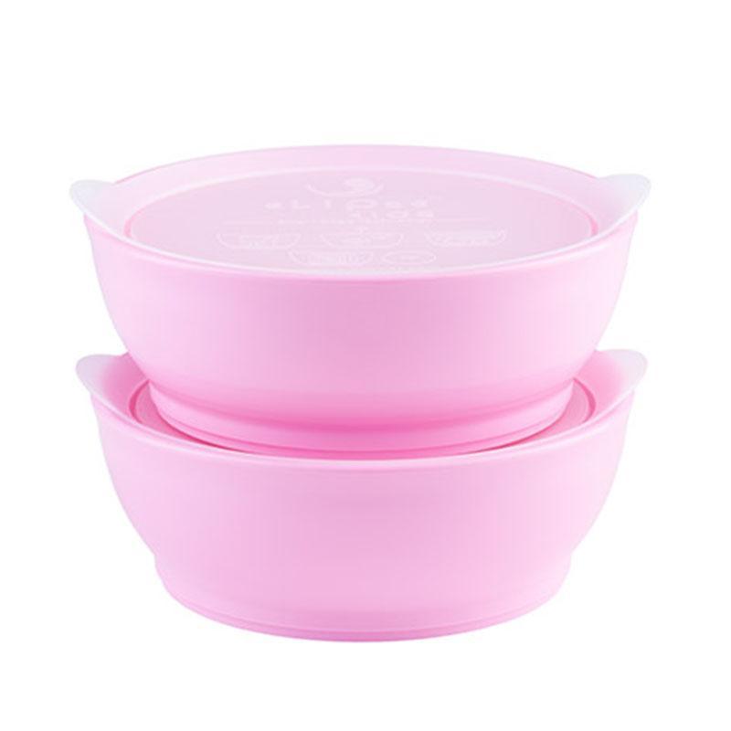 eLipse Bowl 第三階段 12安士有蓋膠碗 2個裝-粉紅色-Suchprice® 優價網