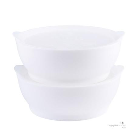eLipse Bowl 第三階段 12安士有蓋膠碗 2個裝-白色-Suchprice® 優價網