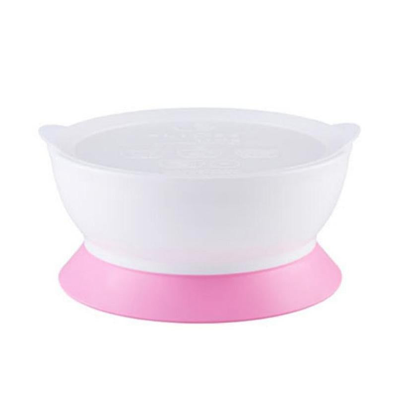 eLipse Bowl 第二階段 12安士有蓋吸盤膠碗-粉紅色-Suchprice® 優價網