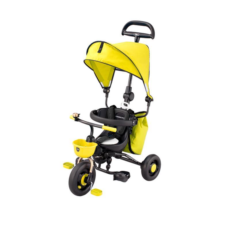 Ides Compo Fit 2 可摺合式三輪車 日本品牌-黃色-Suchprice® 優價網